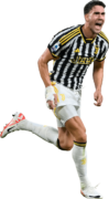 Dusan Vlahovic football render