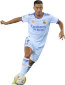 Eden Hazard football render