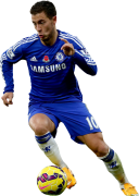 Eden Hazard football render