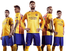 Luis Suarez, Neymar, Gerard Piqué, Andres Iniesta & Lionel Messi football render