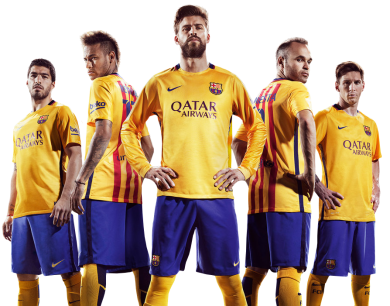 Luis Suarez, Neymar, Gerard Piqué, Andres Iniesta & Lionel Messi