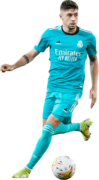 Federico Valverde football render