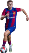 Fermín López football render