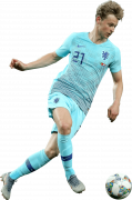 Frenkie de Jong football render