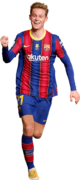 Frenkie de Jong football render