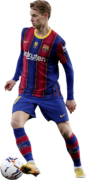 Frenkie de Jong football render