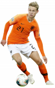 Frenkie de Jong football render