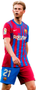 Frenkie de Jong football render