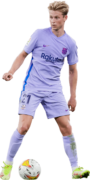 Frenkie de Jong football render