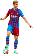 Frenkie de Jong football render