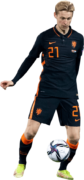 Frenkie de Jong football render