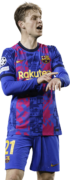 Frenkie de Jong football render