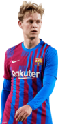 Frenkie de Jong football render