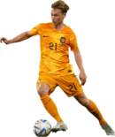 Frenkie de Jong football render