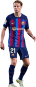 Frenkie de Jong football render