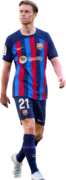 Frenkie de Jong football render