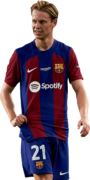 Frenkie de Jong football render