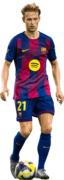 Frenkie de Jong football render