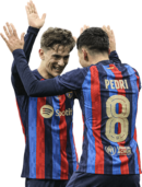 Gavi & Pedri football render