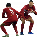 Georginio Wijnaldum & Virgil van Dijk football render