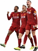 Georginio Wijnaldum, James Milner & Jordan Henderson football render