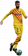 Gerard Pique football render