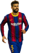 Gerard Pique football render