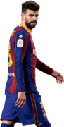 Gerard Pique football render