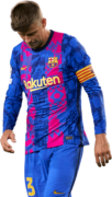 Gerard Pique football render