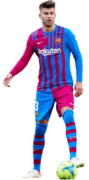 Gerard Pique football render