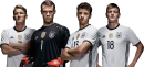 Bastian Schweinsteiger, Manuel Neuer, Thomas Muller & Toni Kroos football render