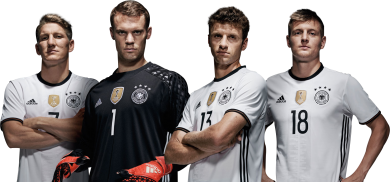 Bastian Schweinsteiger, Manuel Neuer, Thomas Muller & Toni Kroos