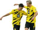 Giovanni Reyna & Erling Braut Håland football render