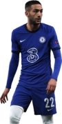 Hakim Ziyech football render