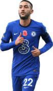 Hakim Ziyech football render