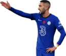 Hakim Ziyech football render