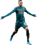 Hakim Ziyech football render