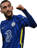 Hakim Ziyech football render