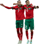 Hakim Ziyech & Achraf Hakimi football render