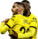 Hakim Ziyech & Antonio Rüdiger football render