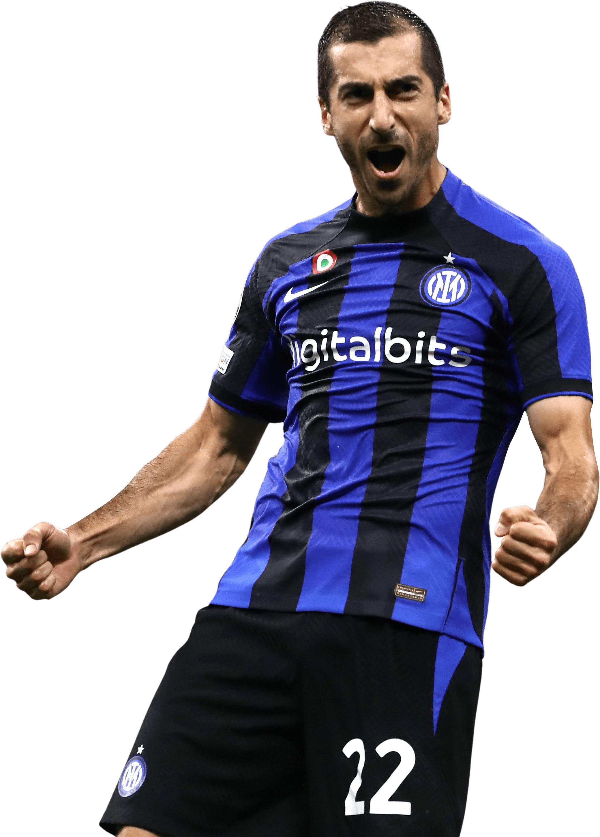 Henrikh Mkhitaryan Inter football render - FootyRenders