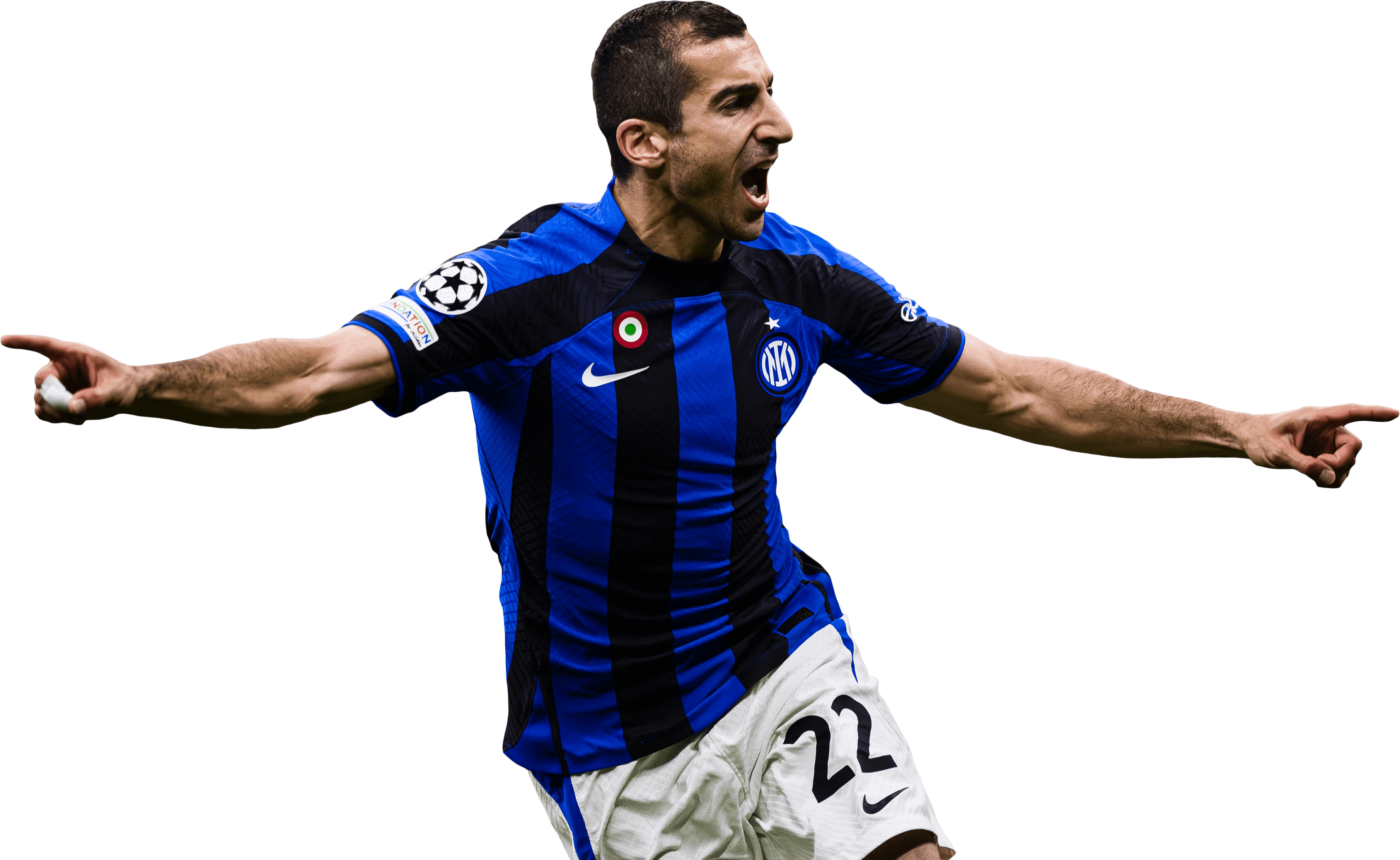 Henrikh Mkhitaryan Inter football render - FootyRenders