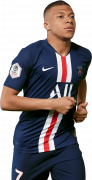 Kylian Mbappé football render