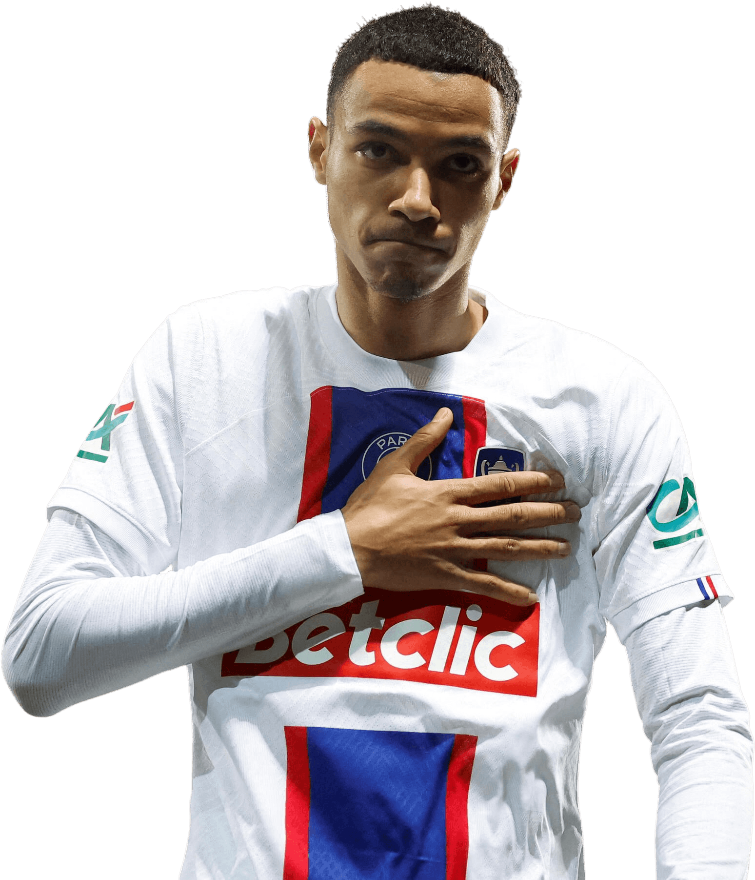 Hugo Ekitike Paris Saint-Germain football render - FootyRenders