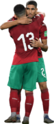 Ilias Chair & Achraf Hakimi football render