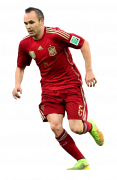 Andres Iniesta football render