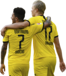 Jadon Sancho & Erling Braut Håland football render