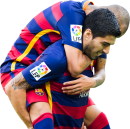 Neymar & Luis Suarez football render