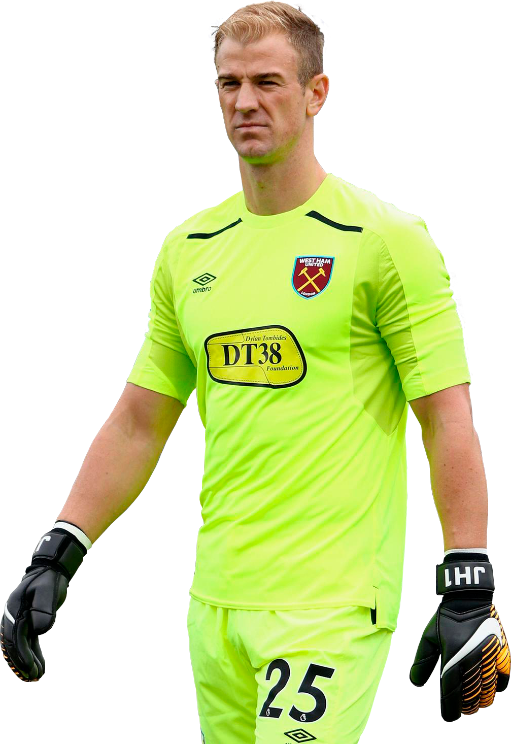 Joe Hart West Ham football render - FootyRenders