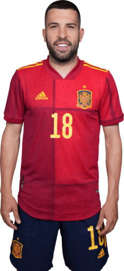 Jordi Alba Spain football render - FootyRenders